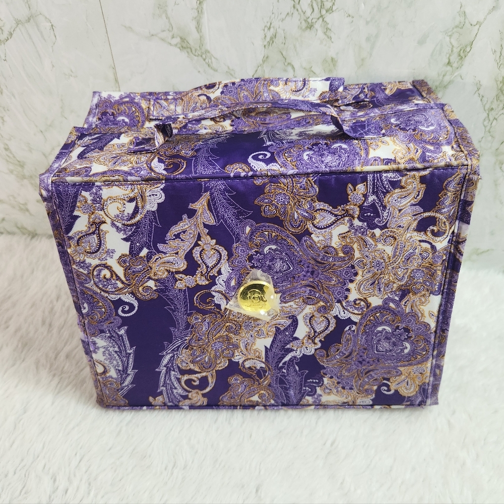 Joy Mangano Better Beauty roll up  Cosmetic Organizer Travel Case